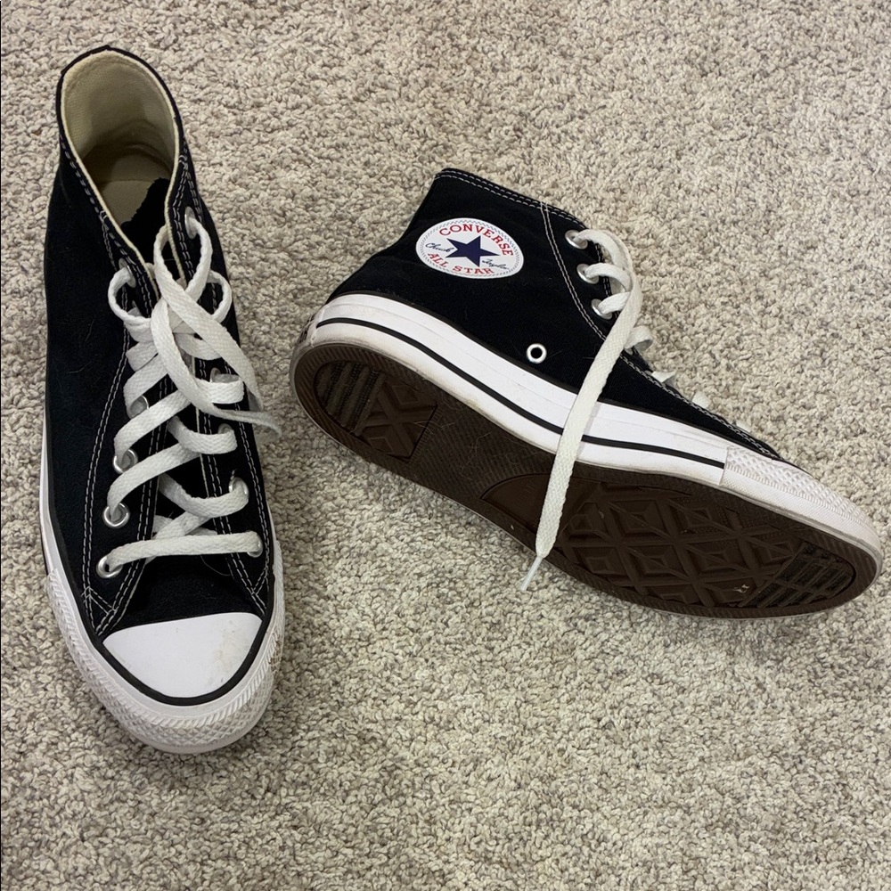 Converse Black and White High-Tops